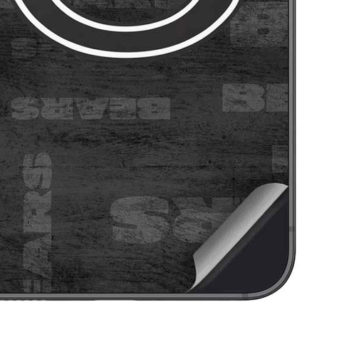 NFL Chicago Bears Black & White Galaxy S25 Skin
